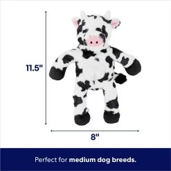 Frisco Cow Plush With Inside Rope Squeaky Dog Toy -Frisco 147063 PT1. AC SS1800 V1695671059