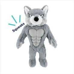 Frisco Wolf Muscle Plush Squeaky Dog Toy 8 Frisco Wolf Muscle Plush Squeaky Dog Toy -Frisco 147082 PT2. AC SS1800 V1691776574