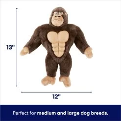 Frisco Gorilla Muscle Plush Squeaky Dog Toy -Frisco 147084 PT1. AC SS1800 V1691776574