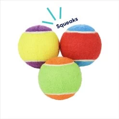 Frisco Fetch Squeaking Colorful Tennis Ball Dog Toy -Frisco 152846 PT2. AC SS1800 V1691776638