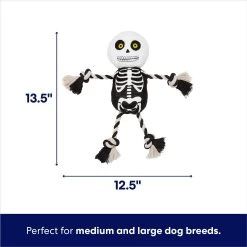 Frisco Halloween Skeleton Plush With Rope Squeaky Dog Toy -Frisco 161358 PT1. AC SS1800 V1689873000