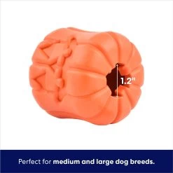 Frisco Halloween Pumpkin Rubber Treat Dispenser Dog Toy, Medium/Large -Frisco 164763 PT2. AC SS1800 V1689878018