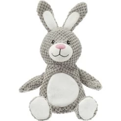 Frisco Bunny Textured Plush Squeaky Dog Toy