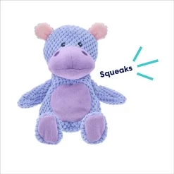 Frisco Hippo Textured Plush Squeaky Dog Toy -Frisco 174697 PT2. AC SS1800 V1695659158