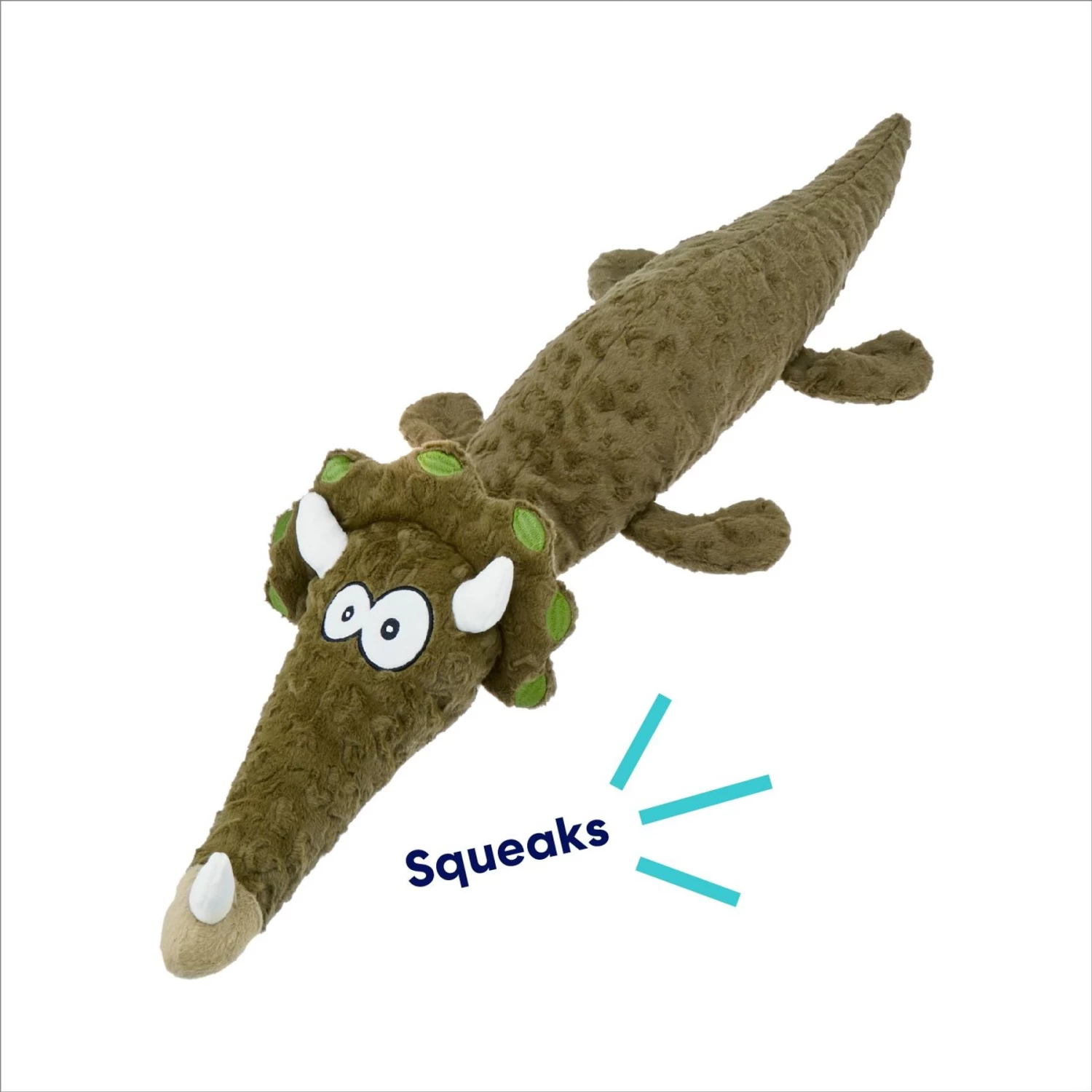 Frisco Triceratops Wagazoo Plush Squeaky Dog Toy 3 Frisco Triceratops Wagazoo Plush Squeaky Dog Toy - Image 3
