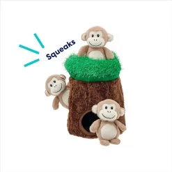 Frisco Monkeys In Tree Hide & Seek Puzzle Plush Squeaky Dog Toy -Frisco 174759 PT3. AC SS1800 V1698345474
