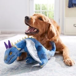 Frisco Mythical Mates Bluefoot The Blue Dragon Plush Squeaky Dog Toy -Frisco 204487 PT2. AC SS1800 V1583271230