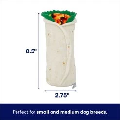 Frisco Burrito Plush Squeaky Dog Toy -Frisco 213834 PT1. AC SS1800 V1695748836