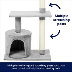 Frisco 38-in Cat Tree With Condo, Top Perch & Toy -Frisco 214377 PT3. AC SS1800 V1667227088