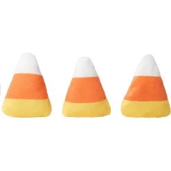 Frisco Halloween Candy Corn Plush Cat Toy With Catnip