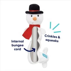 Frisco Holiday Snowman Bungee Plush Squeaky Dog Toy -Frisco 233221 PT2. AC SS1800 V1695046807