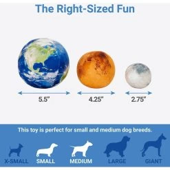 Frisco Earth, Mars, And Moon Plush Squeaky Dog Toy -Frisco 233587 PT1. AC SS1800 V1602685891