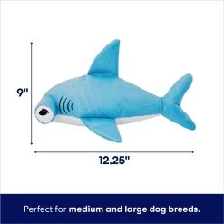 Frisco Hammerhead Shark Ballistic Nylon Plush Squeaky Dog Toy -Frisco 233593 PT1. AC SS1800 V1695748895