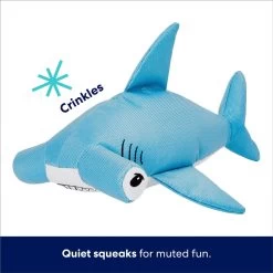Frisco Hammerhead Shark Ballistic Nylon Plush Squeaky Dog Toy -Frisco 233593 PT2. AC SS1800 V1695748354