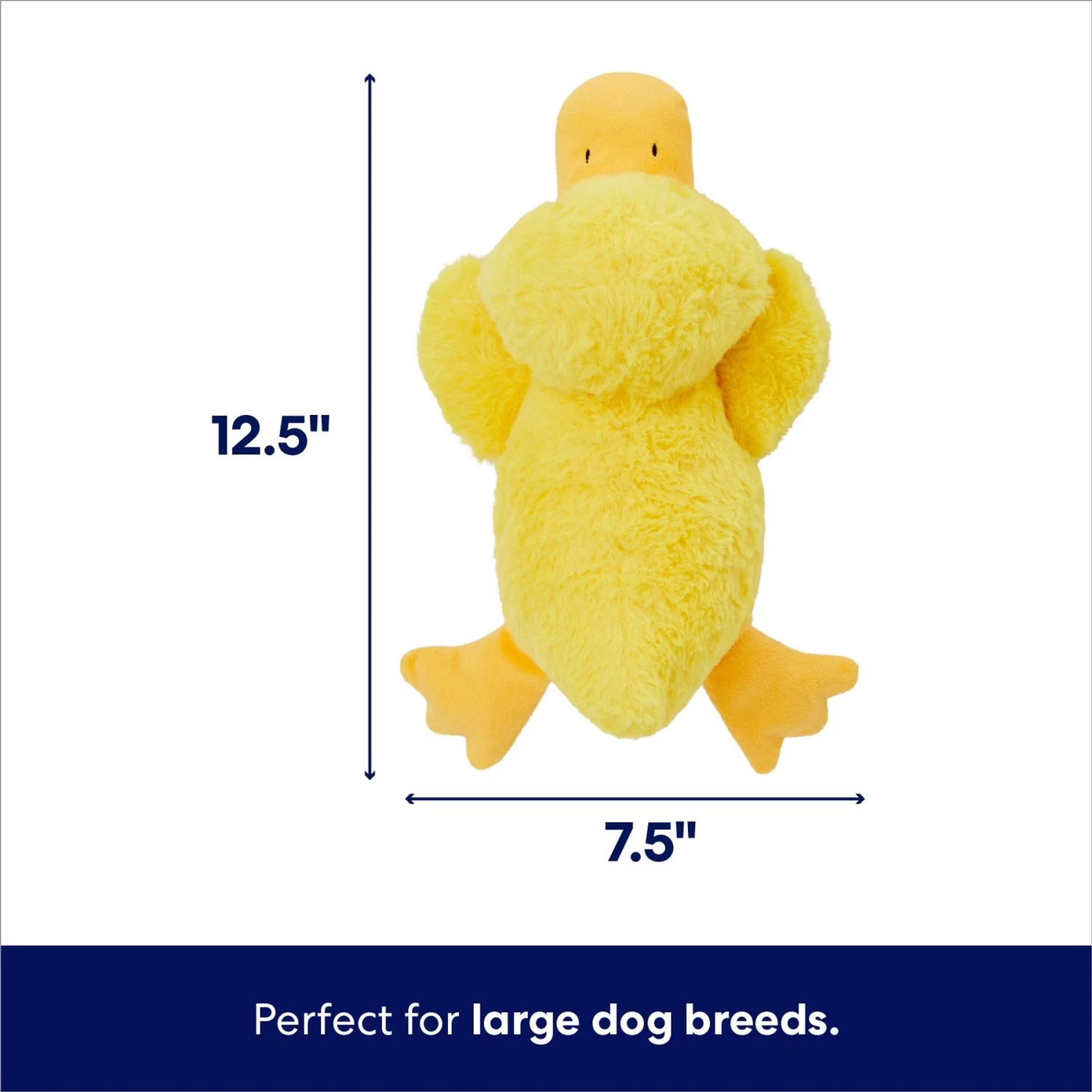 Frisco Duck Plush Squeaky Dog Toy 2 Frisco Duck Plush Squeaky Dog Toy - Image 2