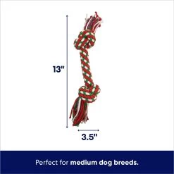 Frisco Double Knot Tri-Color Rope Fetch Dog Toy -Frisco 242149 PT1. AC SS1800 V1695748358