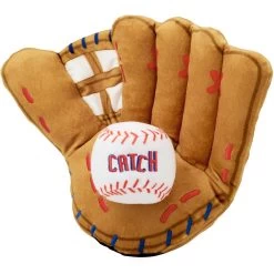 Frisco Baseball Mitt & Ball Interactive Plush Squeaky Dog Toy