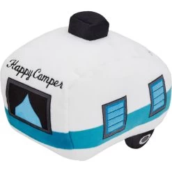 Frisco Road Trip Happy Camper Plush Squeaky Dog Toy -Frisco 261991 PT2. AC SS1800 V1619791988