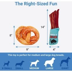 Frisco Road Trip Jerky & Pretzel Plush Squeaky Dog Toy, 2 Count 4 Frisco Road Trip Jerky & Pretzel Plush Squeaky Dog Toy, 2 Count -Frisco 262012 PT1. AC SS1800 V1622563948