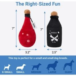 Frisco Magic Potions Plush Squeaky Dog Toy -Frisco 265618 PT1. AC SS1800 V1623352056