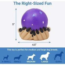 Frisco Magic Fortune Teller's Crystal Ball Latex Squeaky Dog Toy -Frisco 265634 PT1. AC SS1800 V1623351758