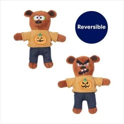 Frisco Halloween Good Bear, Bad Bear Reversible Plush Cat Toy With Catnip -Frisco 270299 PT2. AC SS1800 V1689878868