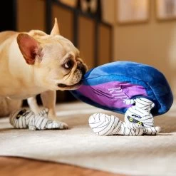 Frisco Halloween Mummy & Coffin Hide & Seek Puzzle Plush Squeaky Dog Toy -Frisco 270365 PT3. AC SS1800 V1624817620