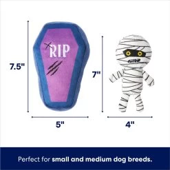 Frisco Halloween Mummy & Coffin Plush Squeaky Dog Toy -Frisco 270437 PT1. AC SS1800 V1689878402