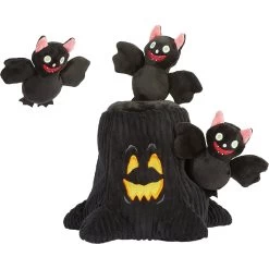 Frisco Halloween Haunted Tree Hide & Seek Puzzle Plush Squeaky Dog Toy