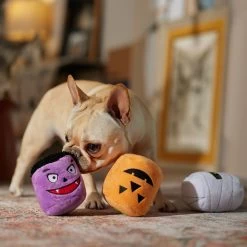 Frisco Halloween Haunted Friends Plush Squeaky Dog Toy, 3 Count -Frisco 270533 PT3. AC SS1800 V1689878438