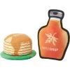Frisco Fall Pancakes & Maple Syrup Plush Squeaky Dog Toy, 2 Count