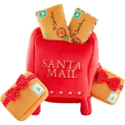 Frisco Holiday North Pole Mailbox Hide & Seek Puzzle Plush Squeaky Dog Toy