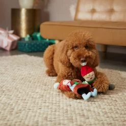 Frisco Holiday Carolers Plush Squeaky Dog Toy, 3 Count -Frisco 287169 PT3. AC SS1800 V1632774907