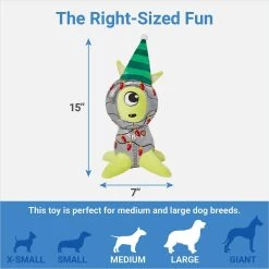 Frisco Holiday Alien Plush Squeaky Dog Toy -Frisco 287201 PT1. AC SS1800 V1637704665
