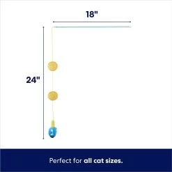 Frisco Holiday Hanukkah Teaser Cat Toy With Catnip, 2 Count -Frisco 287277 PT1. AC SS1800 V1637704704