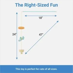 Frisco Holiday Hanukkah Teaser Cat Toy With Catnip, 2 Count -Frisco 287277 PT2. AC SS1800 V1637704366