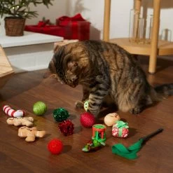 Frisco Holiday Festive Red Variety Pack Gift Box Cat Toy With Catnip, 14 Count -Frisco 287305 PT3. AC SS1800 V1632773836