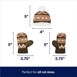 Frisco Mittens & Hat Plush Cat Toy With Catnip, 3 Count -Frisco 287361 PT1. AC SS1800 V1694812401