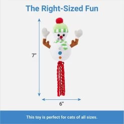 Frisco Naughty Or Nice Snowman Reversible Plush Cat Toy With Catnip -Frisco 287387 PT2. AC SS1800 V1637704002