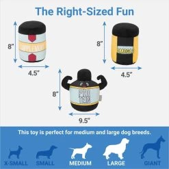 Frisco New Year, New Me Protein Powder Plush Squeaky Dog Toy -Frisco 288925 PT1. AC SS1800 V1640722728