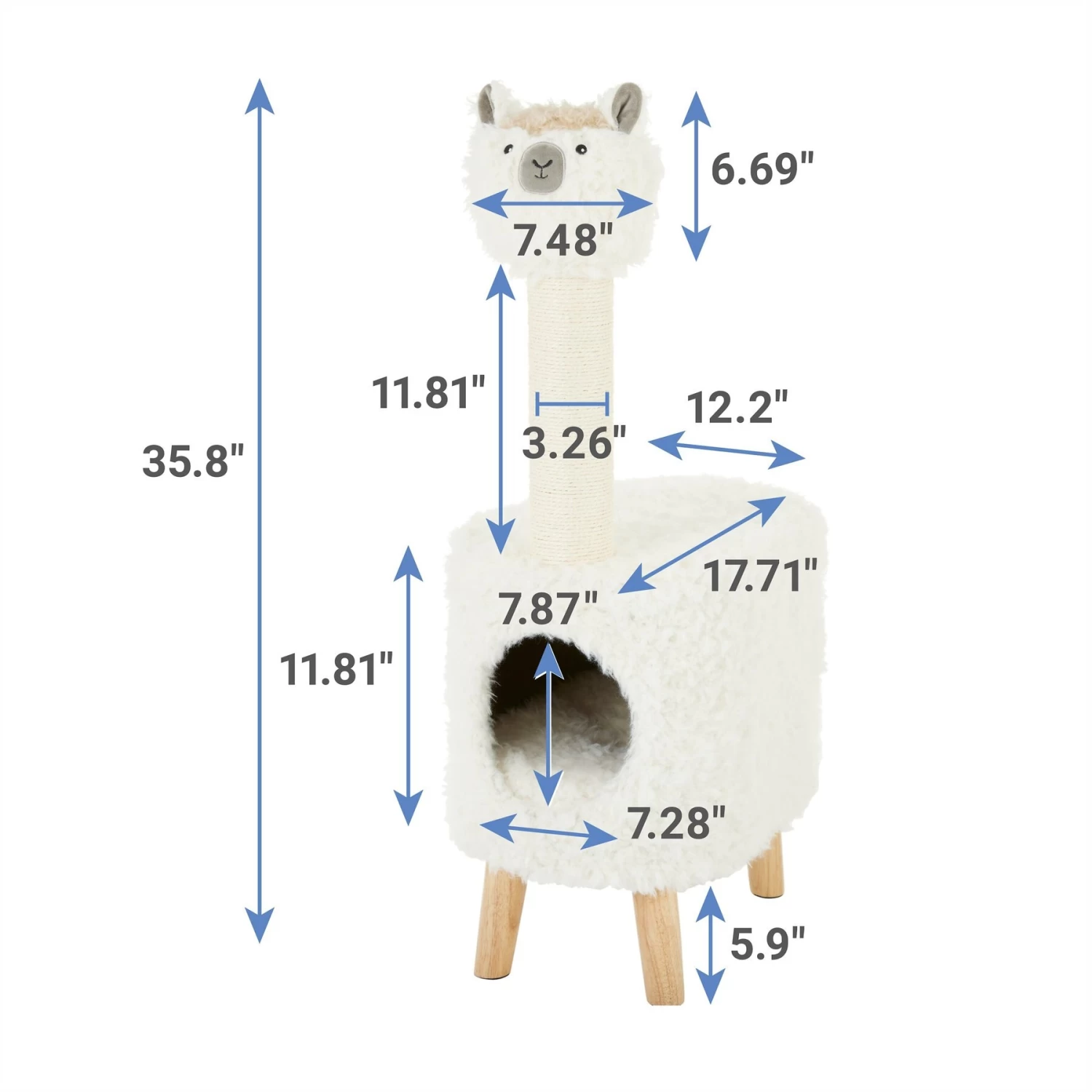 Frisco Animal Series Cat Condo, Llama 2 Frisco Animal Series Cat Condo, Llama - Image 2