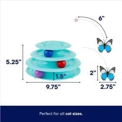 Frisco Butterfly Cat Tracks Cat Toy & Dr. Elsey's Ultra Unscented Clumping Clay Cat Litter -Frisco 293022 PT2. AC SS1800 V1700675839