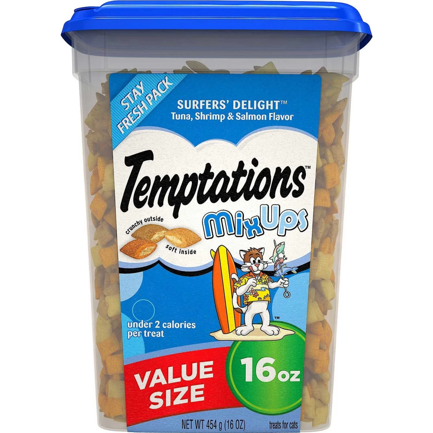 Temptations MixUps Surfers' Delight Flavor Soft & Crunchy Cat Treats & Frisco Colorful Springs Cat Toy 2 Temptations MixUps Surfers' Delight Flavor Soft & Crunchy Cat Treats & Frisco Colorful Springs Cat Toy - Image 2