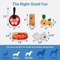 Frisco Lunar New Year Good Fortune Food Plush Squeaky Dog Toy -Frisco 298883 PT1. AC SS1800 V1640883681