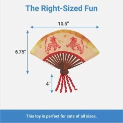 Frisco Lunar New Year Fan Plush Cat Toy With Catnip -Frisco 298911 PT1. AC SS1800 V1640883702