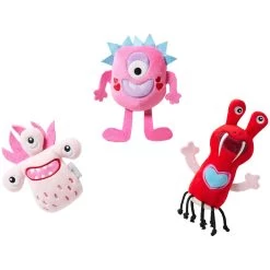 Frisco Valentine Love Monsters Plush Squeaky Dog Toy