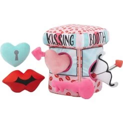 Frisco Valentine Kissing Booth Hide & Seek Puzzle Plush Squeaky Dog Toy
