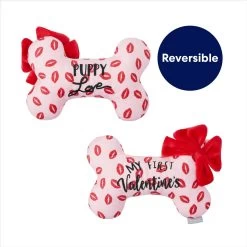 Frisco Valentine My First Valentine's Bone Reversible Plush Squeaky Dog Toy 7 Frisco Valentine My First Valentine's Bone Reversible Plush Squeaky Dog Toy -Frisco 298945 PT2. AC SS1800 V1703016817