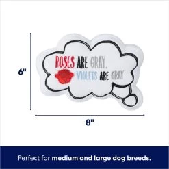Frisco Valentine Be My Valentine Thought Bubble Reversible Plush Squeaky Dog Toy -Frisco 298947 PT1. AC SS1800 V1701364812