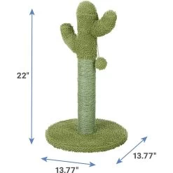 Frisco Cactus Cat Scratching Post & Frisco Dangly Avocado Buddy Plush Cat Toy With Catnip -Frisco 303380 PT2. AC SS1800 V1623060147